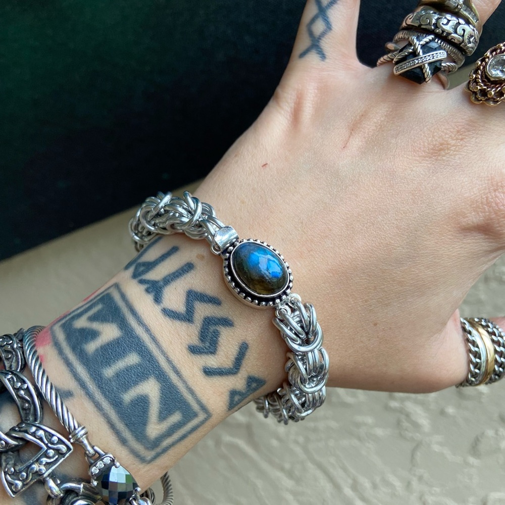 Labradorite maille bracelets 2 - Picture 10 of 16
